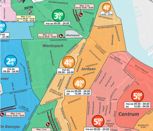 parkeerzone amsterdam centrum west