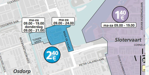 parkeerzone amsterdam osdorp