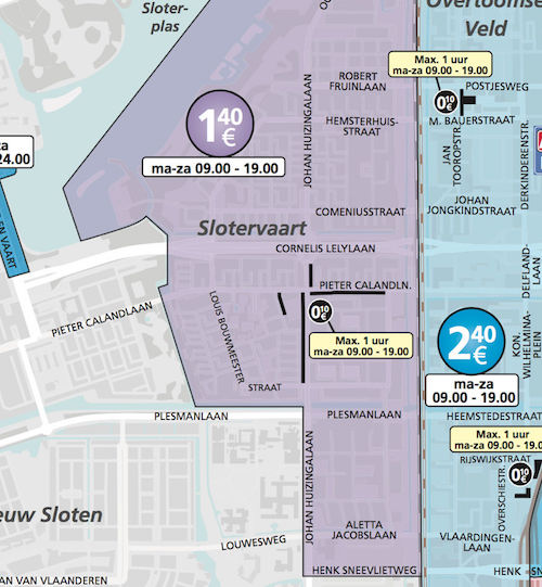 parkeerzone amsterdam slotervaart